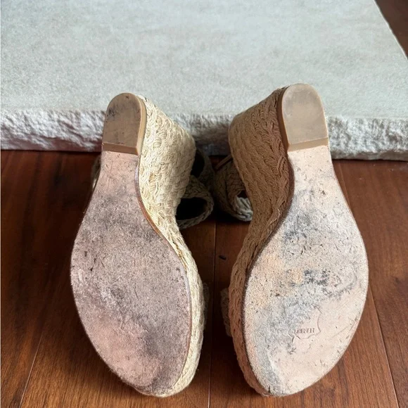 Stuart Weitzman “Alex” crochet Espadrille sandals - Picture 5 of 9